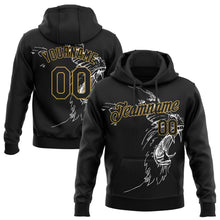 Загрузить изображение в средство просмотра галереи, Custom Stitched Black-Old Gold 3D Pattern Design Gorilla Sports Pullover Sweatshirt Hoodie
