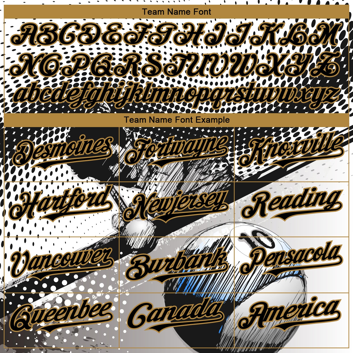 Custom Baseball Jersey Black Royal-Old Gold 3D Pattern Design Billiards Authentic Women's Size:S