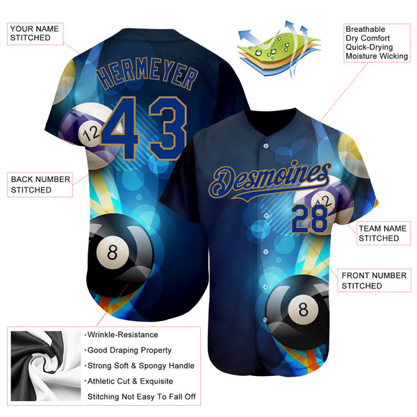 Cheap Custom Royal Black-Gold Authentic Split Fashion Baseball Jersey Free  Shipping – CustomJerseysPro