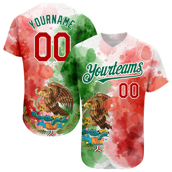 Cheap Custom Green Red-Gold Authentic Split Fashion Baseball Jersey Free  Shipping – CustomJerseysPro