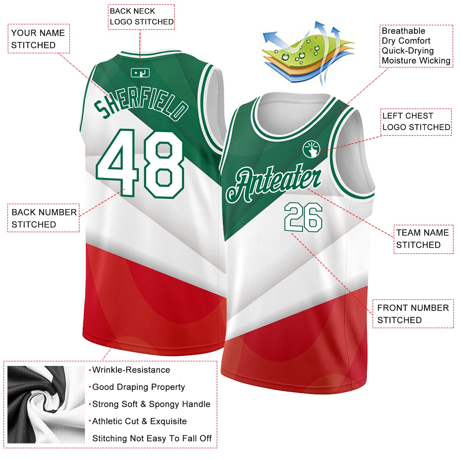 Cheap Custom Black Red Kelly Green 3D Mexican Flag Authentic Baseball Jersey  Free Shipping – CustomJerseysPro