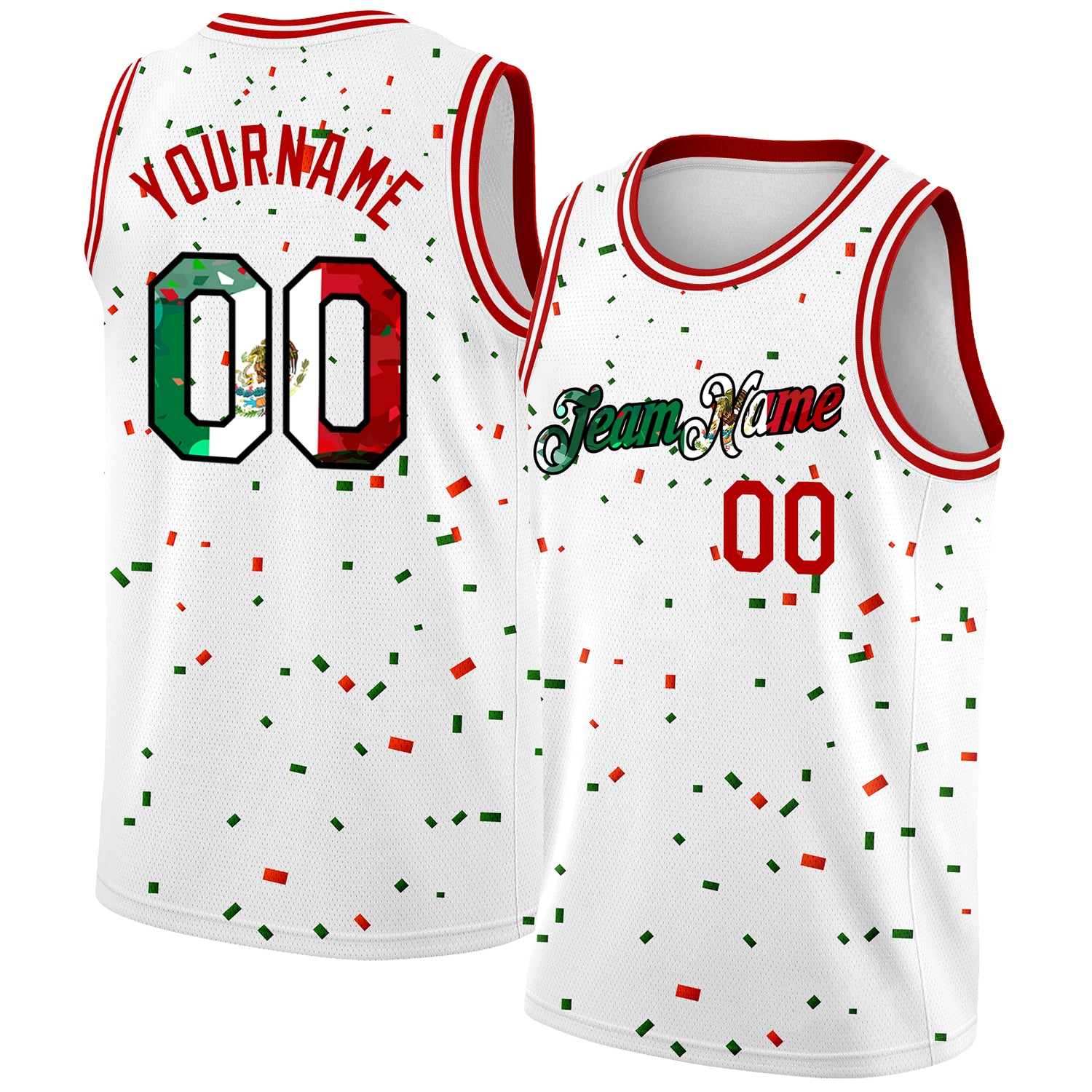 Cheap Custom Kelly Green White-Red 3D Mexico Authentic Basketball Jersey  Free Shipping – CustomJerseysPro