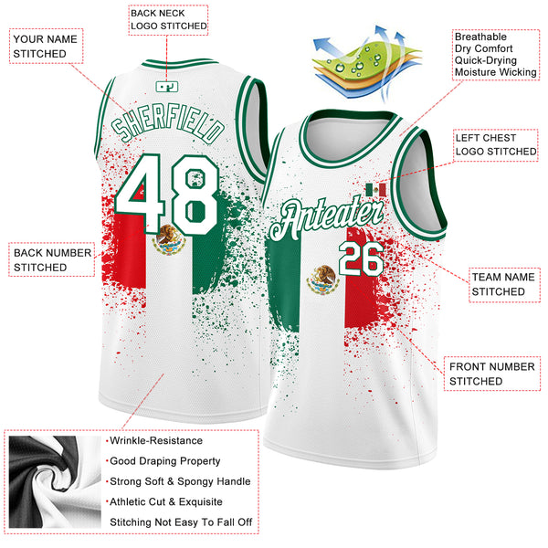 Cheap Custom Green White-Gold Round Neck Sublimation Basketball Suit Jersey  Free Shipping – CustomJerseysPro