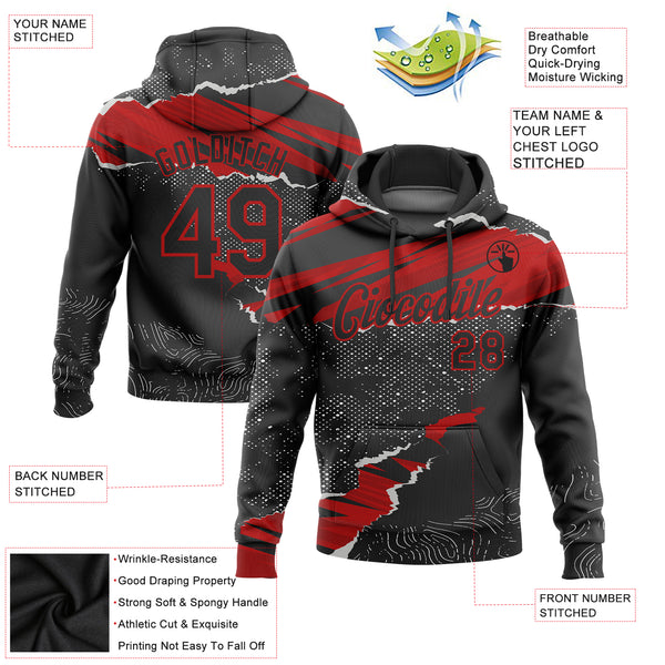 Fashion custom red hoodie