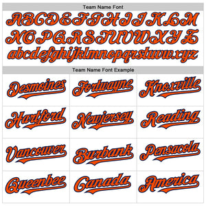 Custom White Orange-Navy 3D Pattern Design Abstract Splash Authentic Baseball Jersey