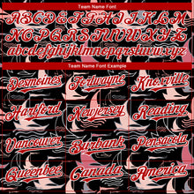 Load image into Gallery viewer, Custom Black Red-White 3D Pattern Design Sailing Boats Authentic Baseball Jersey
