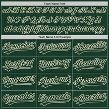 Load image into Gallery viewer, Custom Green Cream 3D Pattern Design Curve Lines Authentic Baseball Jersey
