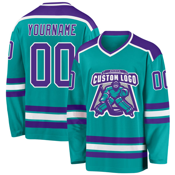 Cheap Custom White Purple-Gray Hockey Jersey Free Shipping –  CustomJerseysPro