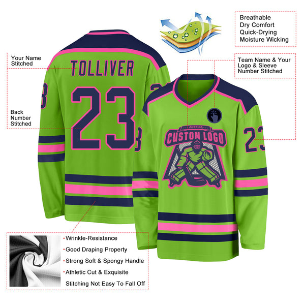 Cheap Custom Kelly Green Royal-White Hockey Jersey Free Shipping –  CustomJerseysPro