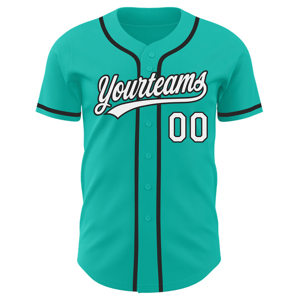 Cheap Custom Aqua White-Black Authentic Sleeveless Baseball Jersey Free  Shipping – CustomJerseysPro