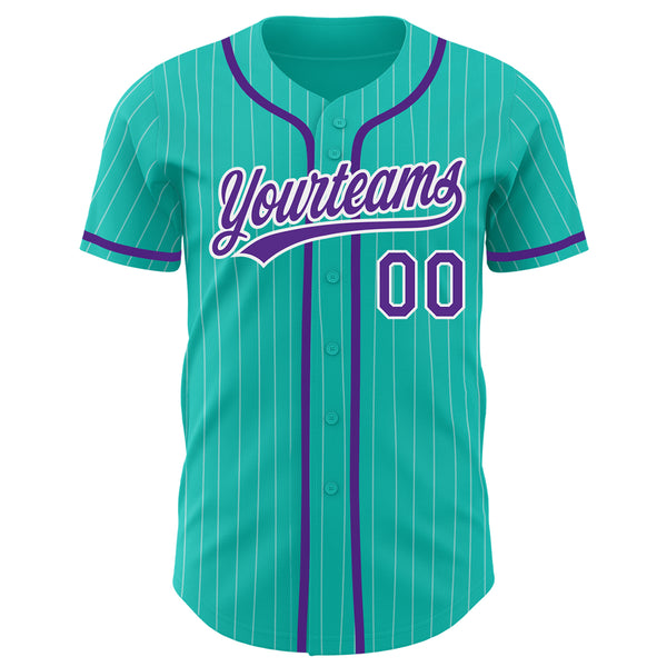 Cheap Custom Aqua Purple-White Authentic Baseball Jersey Free Shipping –  CustomJerseysPro