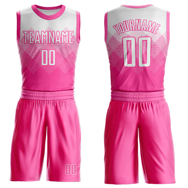Cheap Custom Teal White-Pink Authentic Fade Fashion Basketball Jersey Free  Shipping – CustomJerseysPro