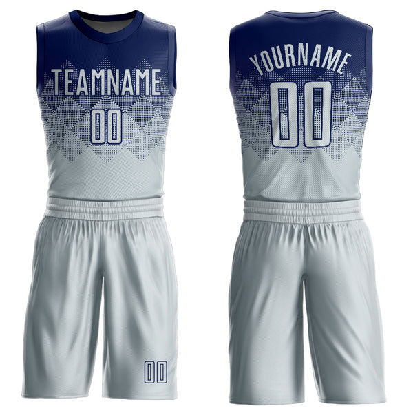 Navy Sublimated Custom Basketball Team Uniforms | YoungSpeeds Womens