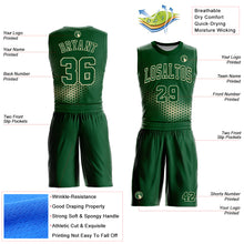Laden Sie das Bild in den Galerie-Viewer, Custom Green Cream Round Neck Sublimation Basketball Suit Jersey
