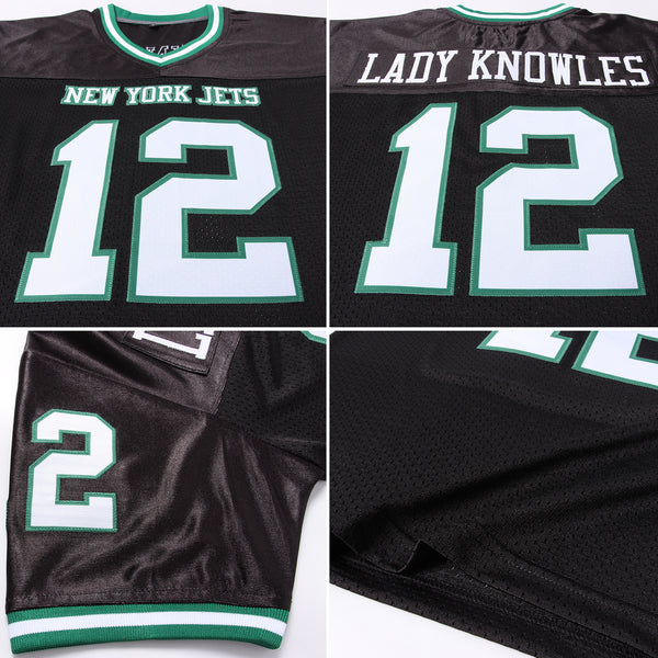 Cheap Custom Kelly Green Black-White Mesh Split Fashion Football Jersey  Free Shipping – CustomJerseysPro