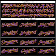 Charger l&#39;image dans la galerie, Custom Black Purple-Gold Authentic Sleeveless Baseball Jersey
