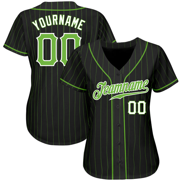 Custom Name Grey Green Pinstripe Yellow Brown Baseball Jerseys