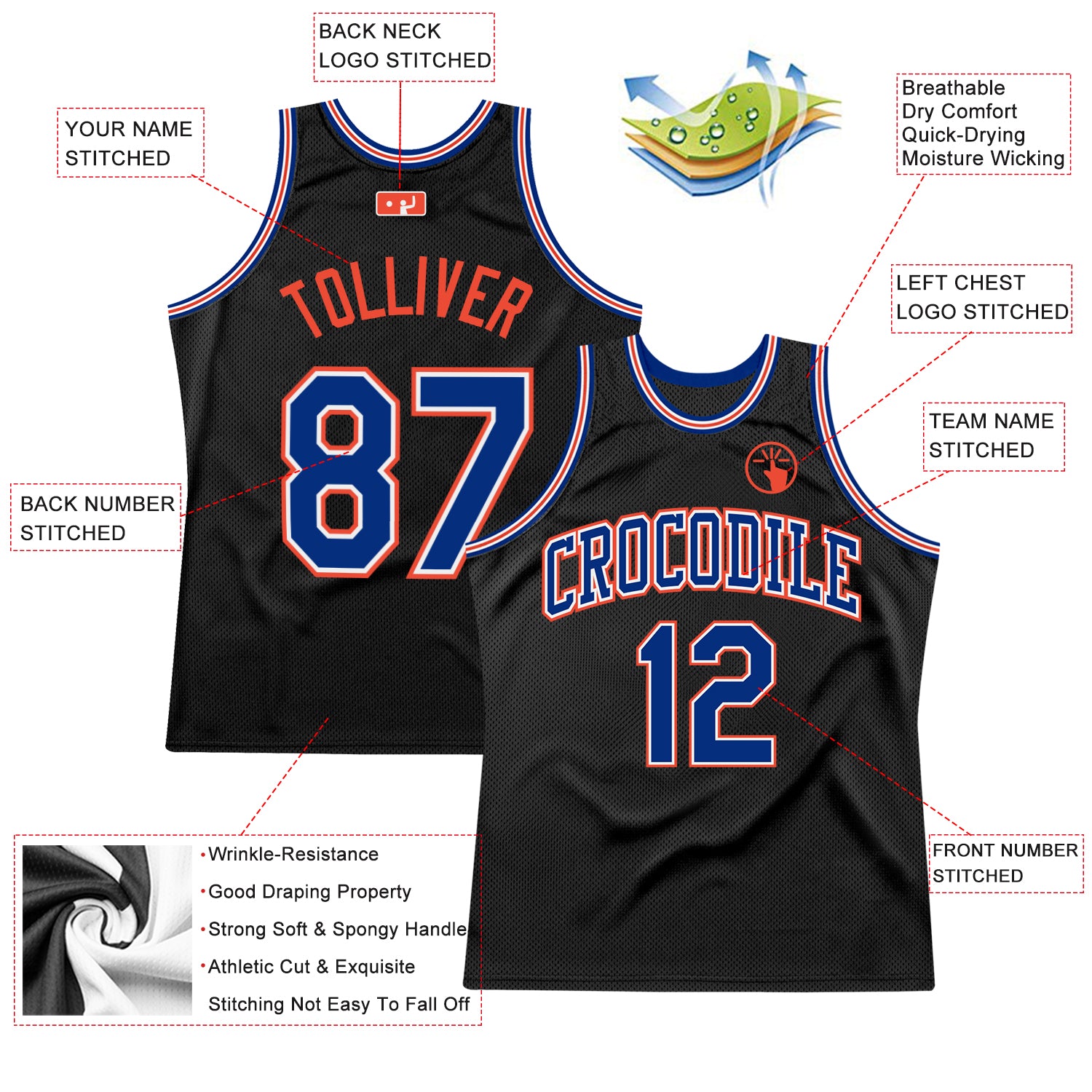 Sublimated Basketball Jersey Bulls style