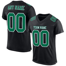 Laden Sie das Bild in den Galerie-Viewer, Custom Black Kelly Green-White Mesh Authentic Football Jersey
