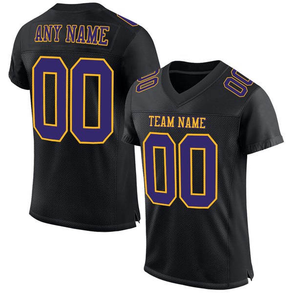  Custom Purple and Gold Fan Jersey Choice of Economical