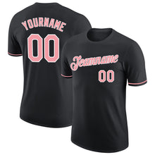 Charger l&#39;image dans la galerie, Custom Black Medium Pink-White Performance T-Shirt
