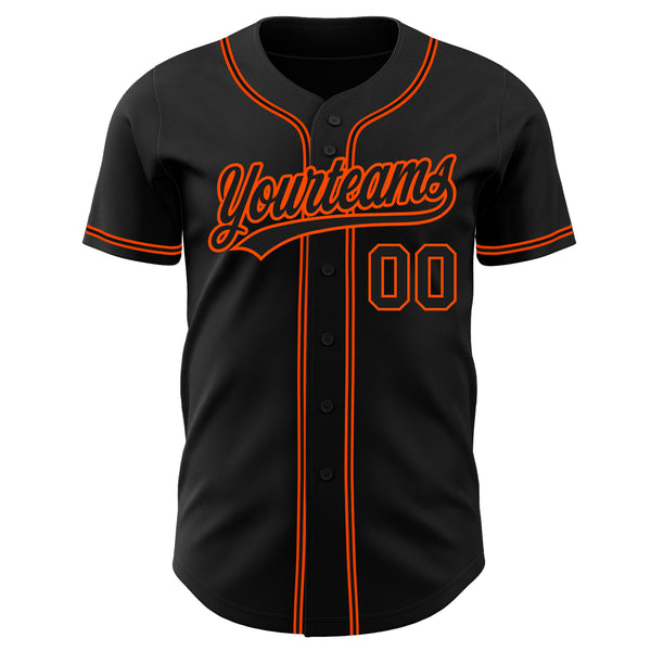 Custom Gray Orange-Black Baseball Jersey – CustomJerseysPro