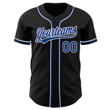 Charger l&#39;image dans la galerie, Custom Black Royal-White Authentic Baseball Jersey
