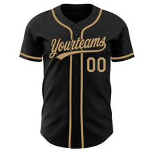 Charger l&#39;image dans la galerie, Custom Black Old Gold Authentic Baseball Jersey
