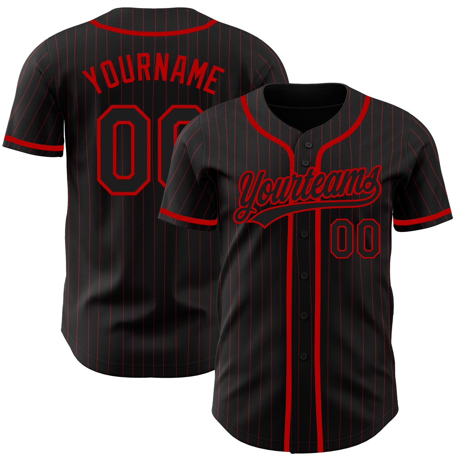 Custom Cream Black Pinstripe Black-Orange Authentic Baseball Jersey Discount