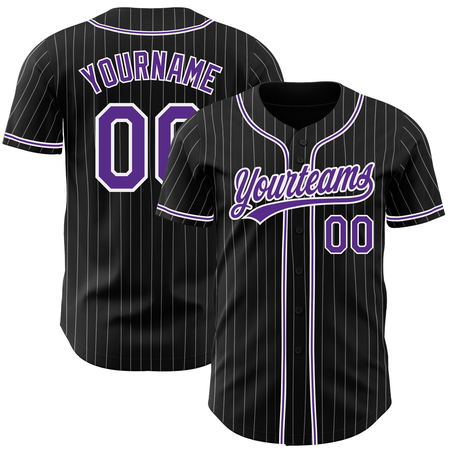 Cheap Custom White Pink Pinstripe Purple-Pink Authentic Raglan Sleeves  Baseball Jersey Free Shipping – CustomJerseysPro