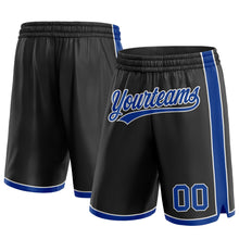 Charger l&#39;image dans la galerie, Custom Black Royal-White Authentic Basketball Shorts
