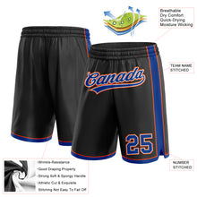 Charger l&#39;image dans la galerie, Custom Black Royal-Orange Authentic Basketball Shorts
