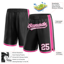 Загрузить изображение в средство просмотра галереи, Custom Black White-Pink Authentic Basketball Shorts
