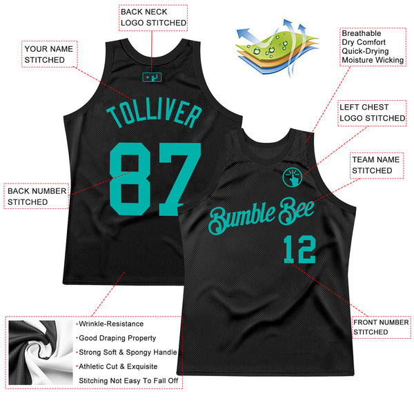 Cheap Custom Aqua White-Black Authentic Sleeveless Baseball Jersey Free  Shipping – CustomJerseysPro