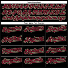 Load image into Gallery viewer, Custom Black Crimson-City Cream Authentic Baseball Jersey
