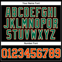 Charger l&#39;image dans la galerie, Custom Black Orange-Kelly Green Authentic Baseball Jersey
