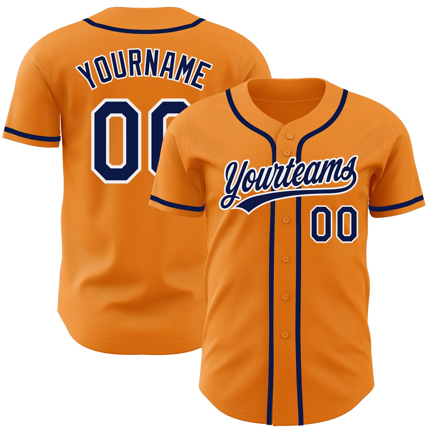 Cheap Custom Light Blue Blaze Orange Authentic Baseball Jersey Free  Shipping – CustomJerseysPro