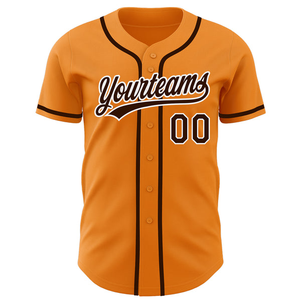 Cheap Custom Brown Orange Sublimation Soccer Uniform Jersey Free Shipping –  CustomJerseysPro