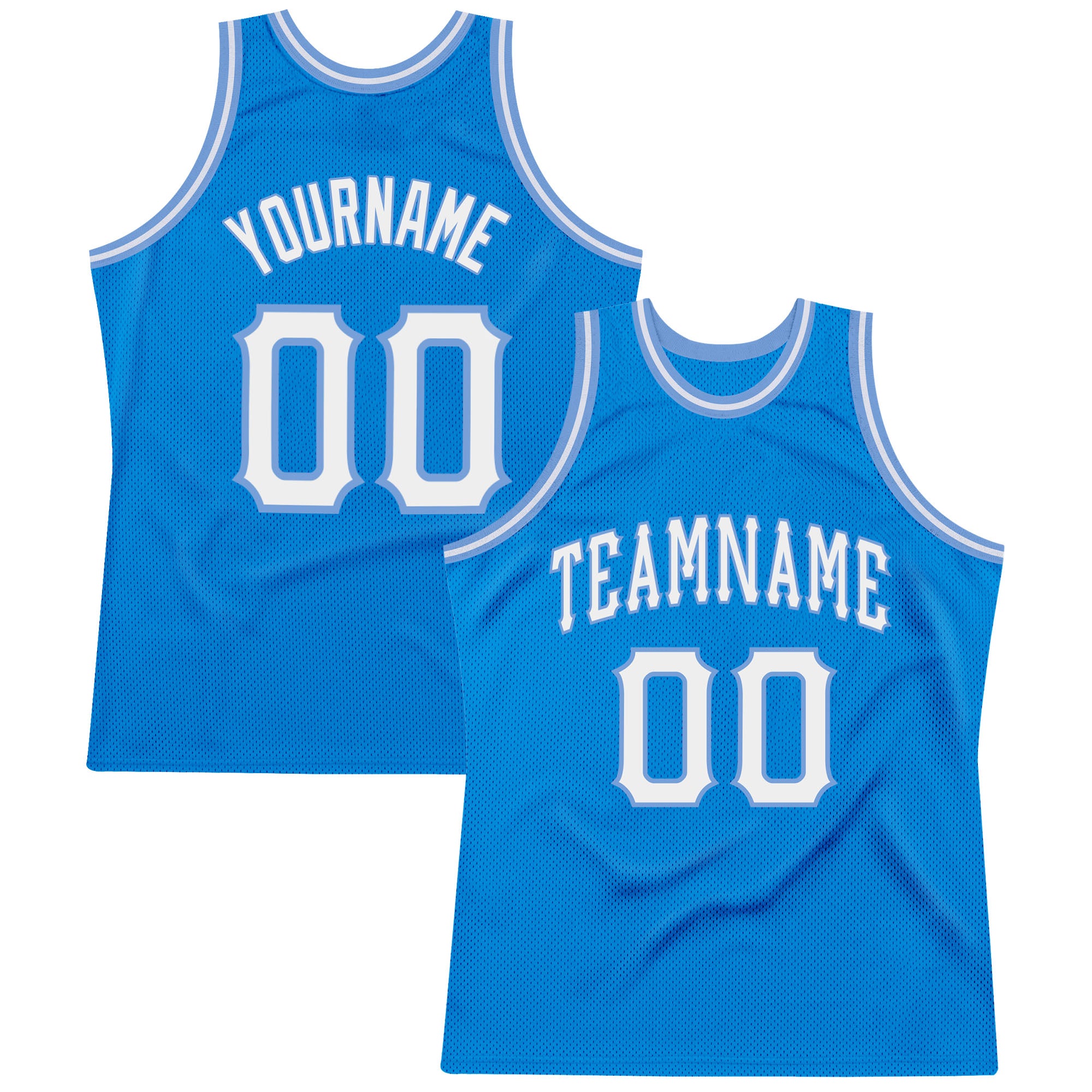 Sale Build White Basketball Light Blue Rib-Knit Jersey Red –  CustomJerseysPro