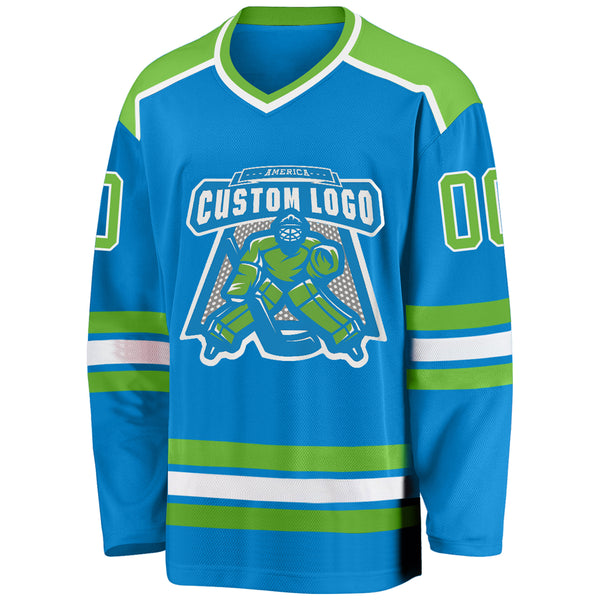 Neon hockey hot sale jersey