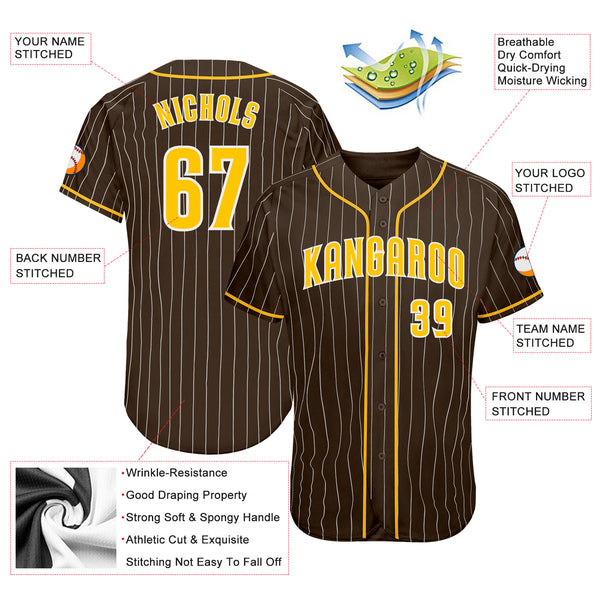 Custom Brown Baseball Jerseys, Baseball Uniforms For Your Team