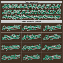 Charger l&#39;image dans la galerie, Custom Brown Kelly Green-White Authentic Baseball Jersey
