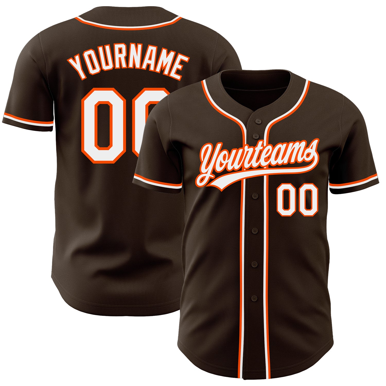 Cheap Custom Orange White-Brown Hockey Jersey Free Shipping –  CustomJerseysPro