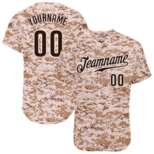 Laden Sie das Bild in den Galerie-Viewer, Custom Camo Brown-White Authentic Salute To Service Baseball Jersey
