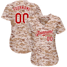 Laden Sie das Bild in den Galerie-Viewer, Custom Camo Red-White Authentic Salute To Service Baseball Jersey
