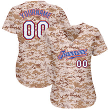 Laden Sie das Bild in den Galerie-Viewer, Custom Camo White-Royal Authentic Salute To Service Baseball Jersey
