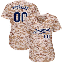 Laden Sie das Bild in den Galerie-Viewer, Custom Camo Navy-White Authentic Salute To Service Baseball Jersey
