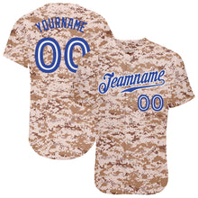 Laden Sie das Bild in den Galerie-Viewer, Custom Camo Royal-White Authentic Salute To Service Baseball Jersey
