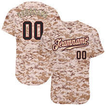 Laden Sie das Bild in den Galerie-Viewer, Custom Camo Black-Crimson Authentic Salute To Service Baseball Jersey
