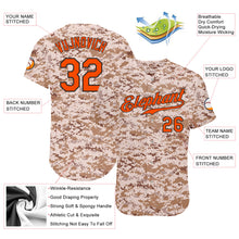 Laden Sie das Bild in den Galerie-Viewer, Custom Camo Orange-Black Authentic Salute To Service Baseball Jersey
